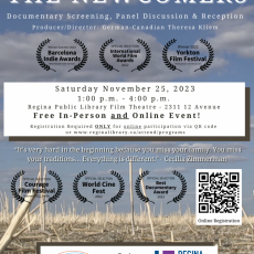 The Newcomers Film - Regina Public Library Nov 25th