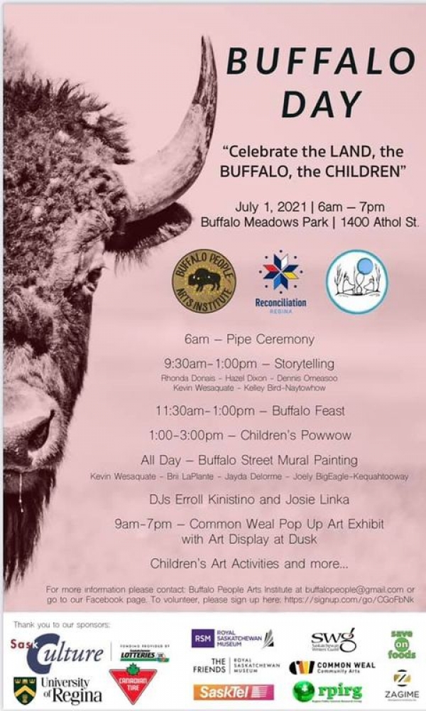 Buffalo Day 2021 A Day to Come Together in Acknowledgement July 1