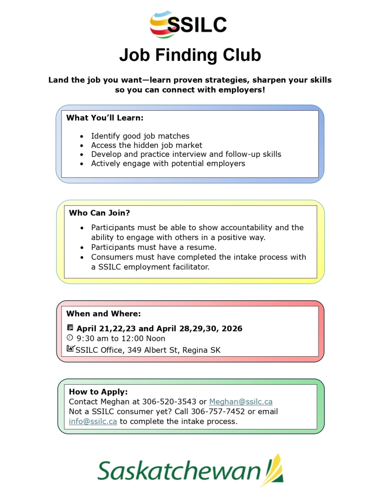 Build Your Job Search Skills with SSILC’s Job Finding Club