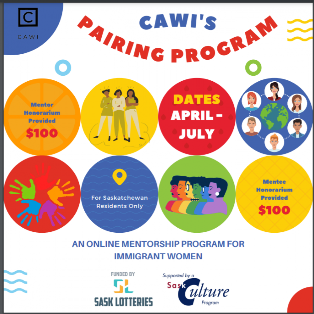 Canadian Advisory of Women Immigrants (CAWI) Online Mentorship Program! for Immigrant Women in Saskatchewan! Apply Now!