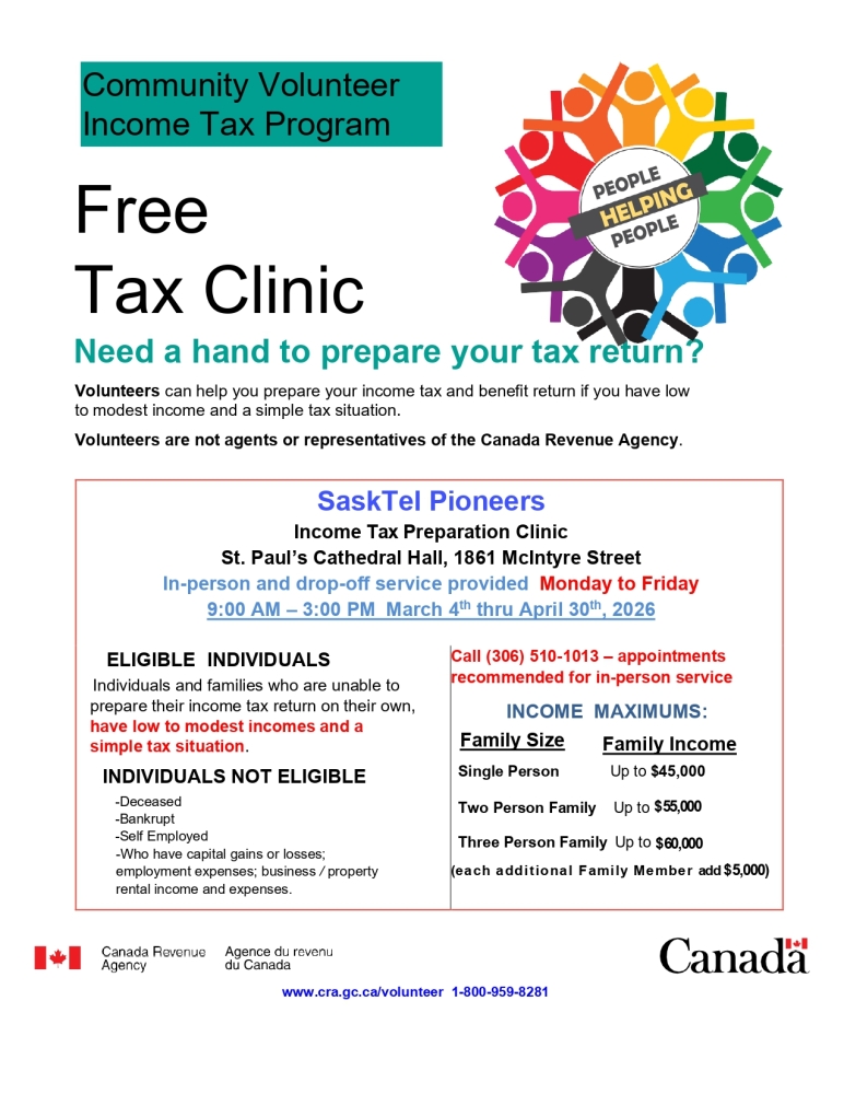 Community Volunteers Are Here to Help: Visit the Free Tax Clinic at St. Paul’s Cathedral Hall