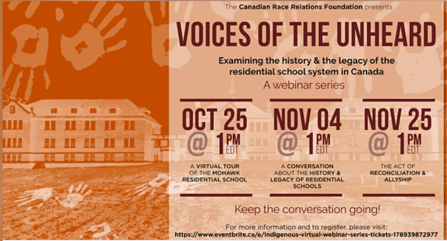 Free Webinar Series - Examining the History, Legacy, and Reconciliation around the Residential School System in Canada