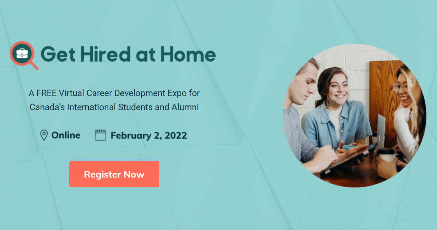 International Students and Alumni - Virtual Career Development Expo!  Feb 2, 2022 