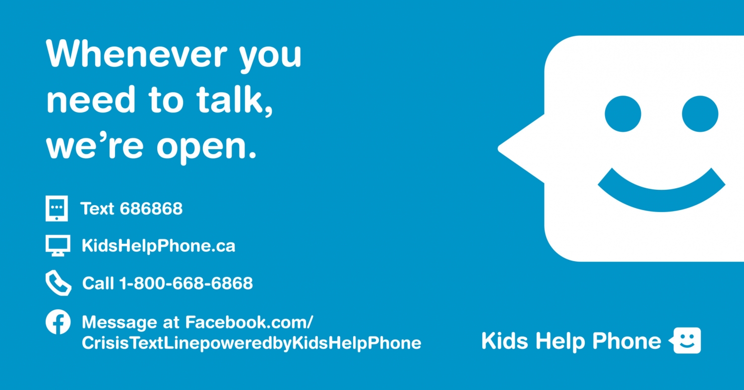 Kids' Help Phone - free, confidential - now available in Dari, Pashto, Ukrainian, Russian,  Arabic, Mandarin, French and English!