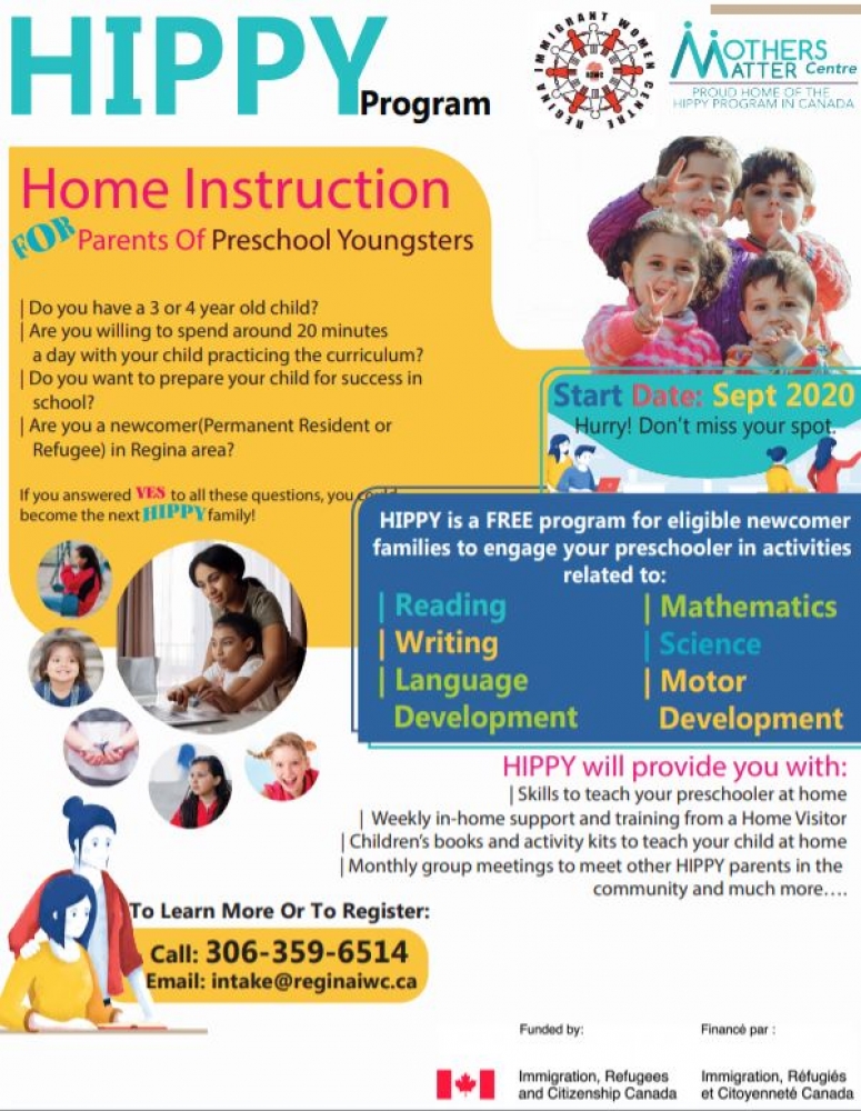 New Program for Parents of Preschool Children - HIPPY Program - Starting this Fall