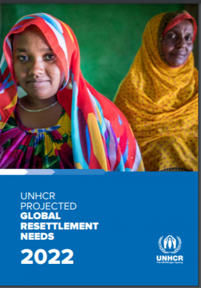 Projected Global Resettlement Needs 2022 - from UNHCR Report June 23/21