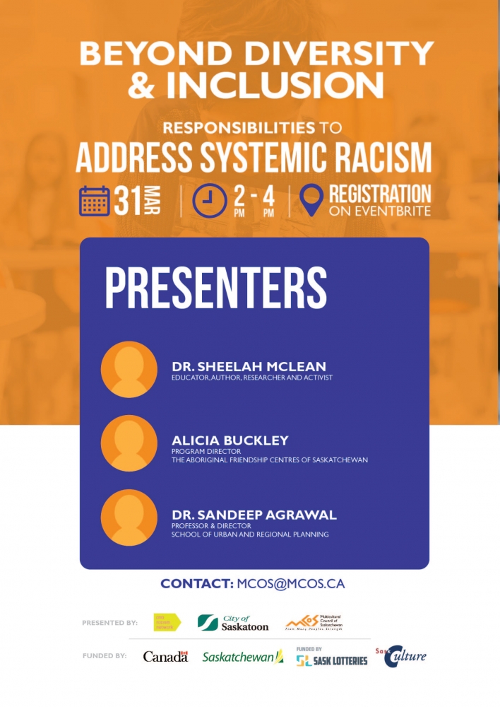 Provincial Community Forum - 'Beyond Diversity and Inclusion: Responsibilities to Address Systemic Racism' on March 31.  Register now!