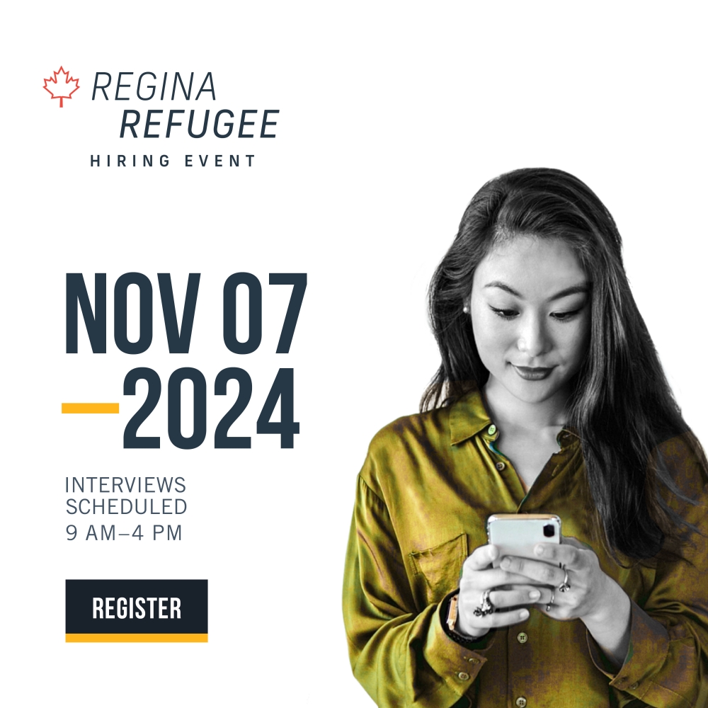 Regina Refugee Hiring Event - November 7, 2024