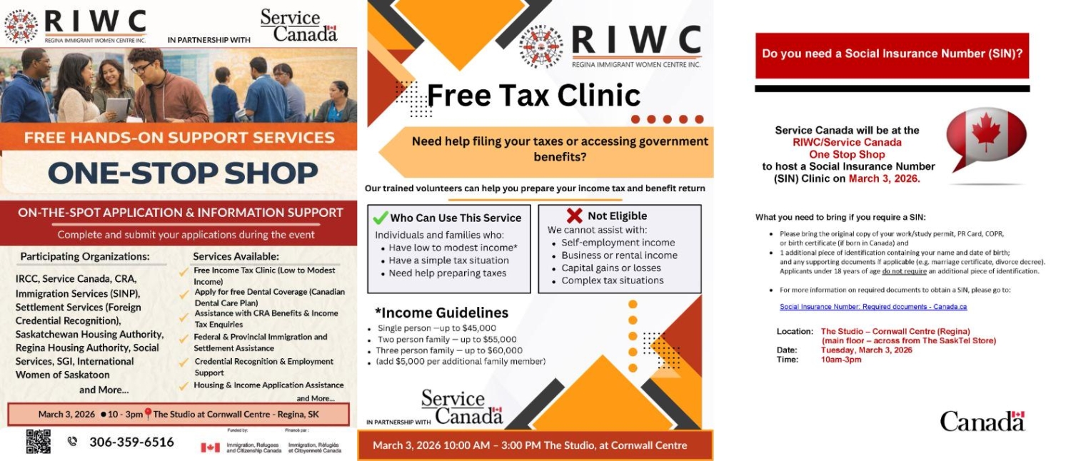 RIWC & Service Canada Launch One‑Stop Shop to Support Newcomers in Regina
