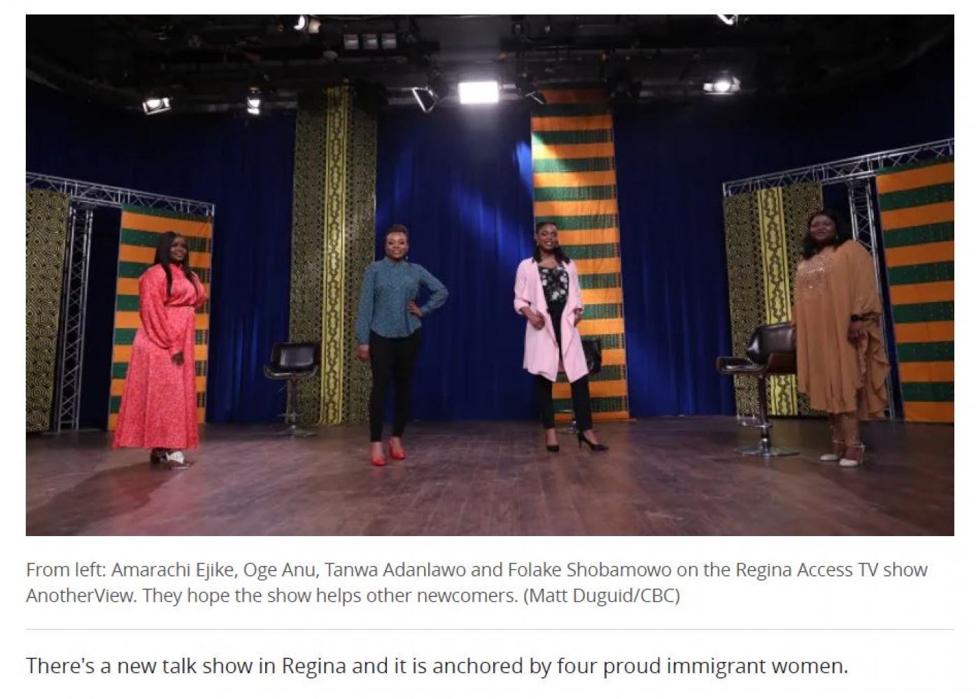 TV show on Regina's Access Network - Hopes to Help Newcomers Navigate Life in Canada
