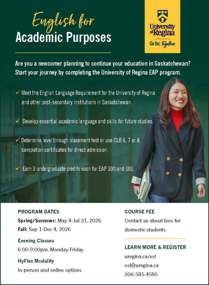 UofR's EAP Program: A Pathway for Newcomers Pursuing Higher Education