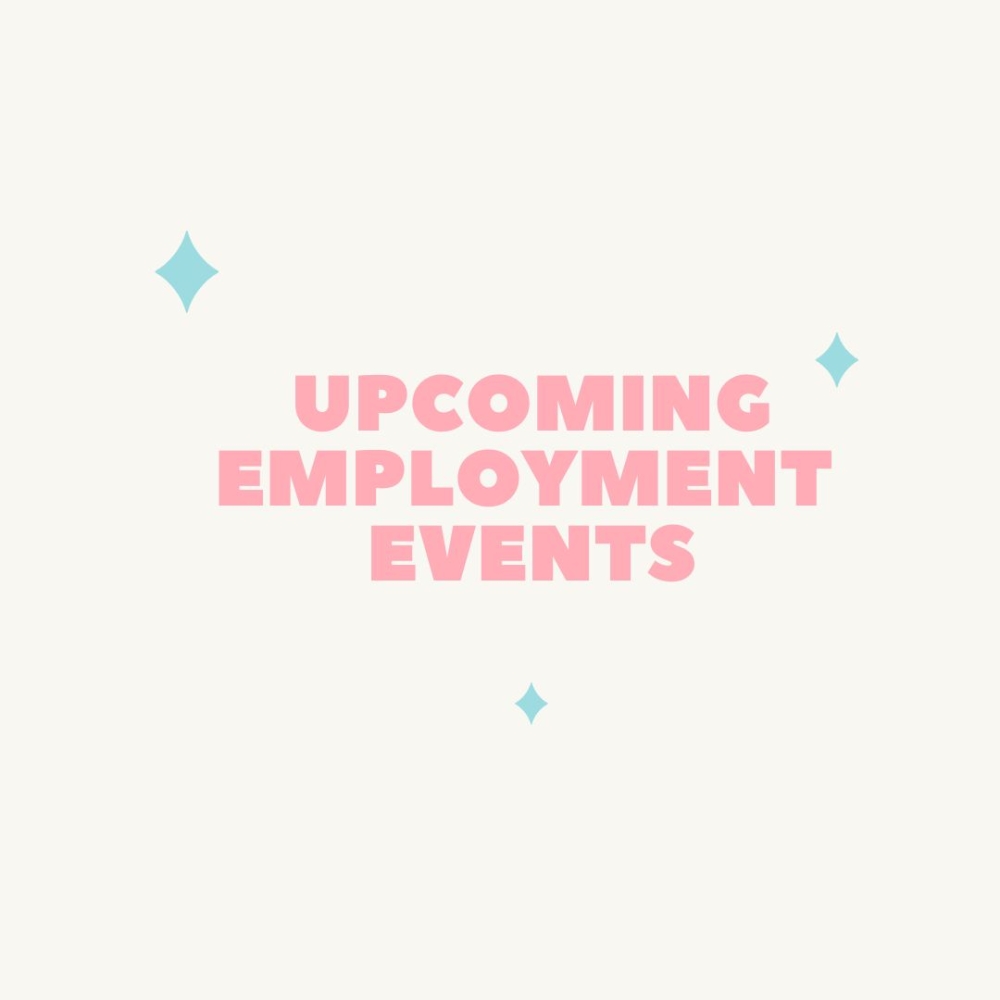 Upcoming Employment Programs