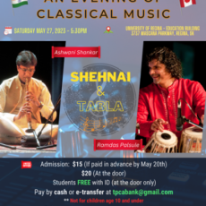 Musical Evening Coordinated by Cultural Connections Regina & the Bengali Cultural Association