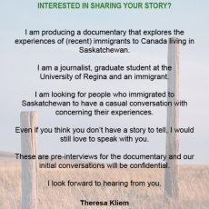 Contribute Your Story to a Documentary About the Experiences of Immigrants Living in Canada