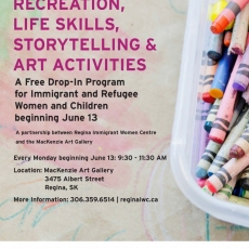 Free Drop-In Program! For Women and Children! Mondays at the MacKenzie Art Gallery!