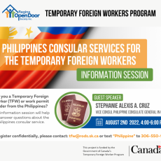 FREE Online Information Session - Philippines Consular Services for Temporary Foreign Workers (TFWs) or Work Permit Holders