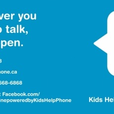 Kids' Help Phone - free, confidential - now available in Dari, Pashto, Ukrainian, Russian,  Arabic, Mandarin, French and English!