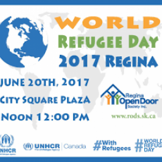 World Refugee Day Regina - Tuesday June 20th, 2017