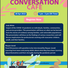  Conversation Cafe - a Free Monthly Event for those Working in the Settlement Sector with Newcomers to Canada